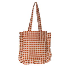 Gingham Ruffle Tote- LAST CHANCE!