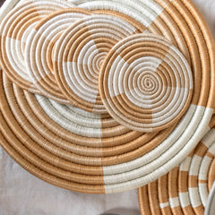 Hand Woven Coasters- Staccato