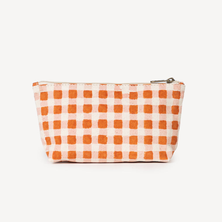 Waterproof Pouch- Harvest Gold Gingham