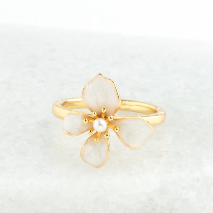 Hope in Bloom Ring- Tuscan Tan