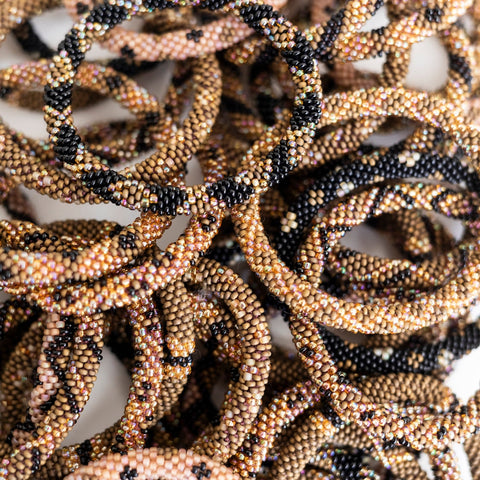 Jaguar Roll-On Beaded Bracelets