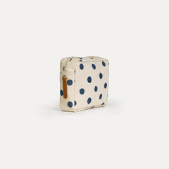Block Print Camera Bag- Indigo Dot