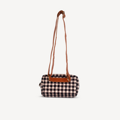 Block Print Belt Bag- Winter Gingham