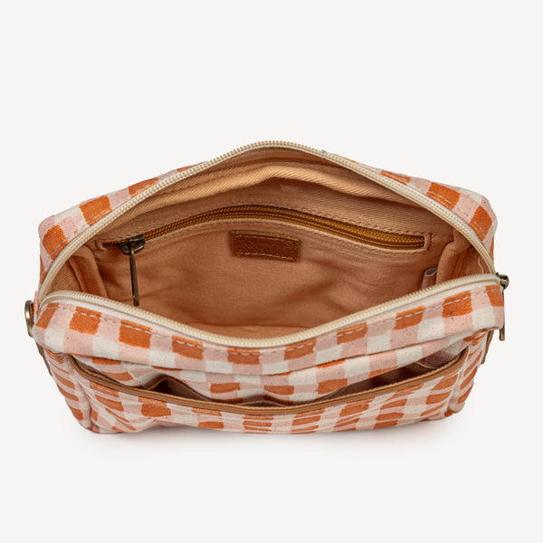 Crossbody/Belt Bag- Harvest Gold Gingham