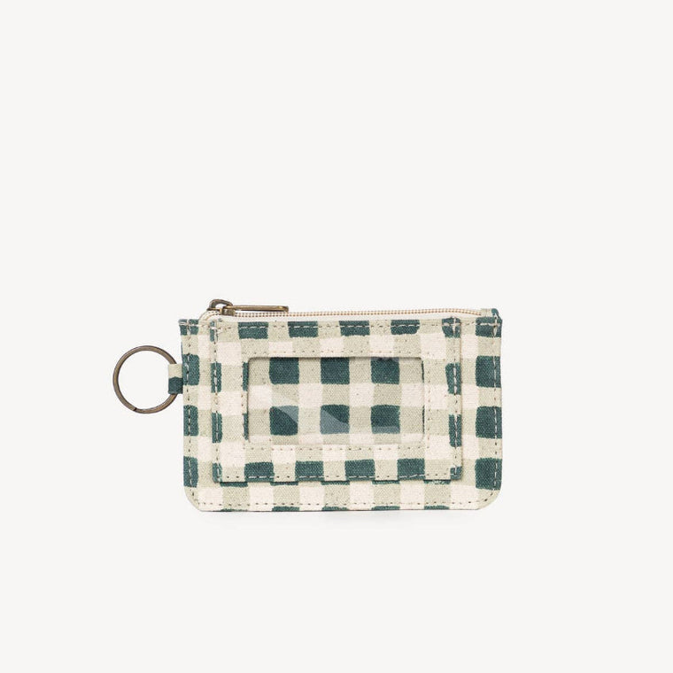 ID Pouch- Evergreen Gingham