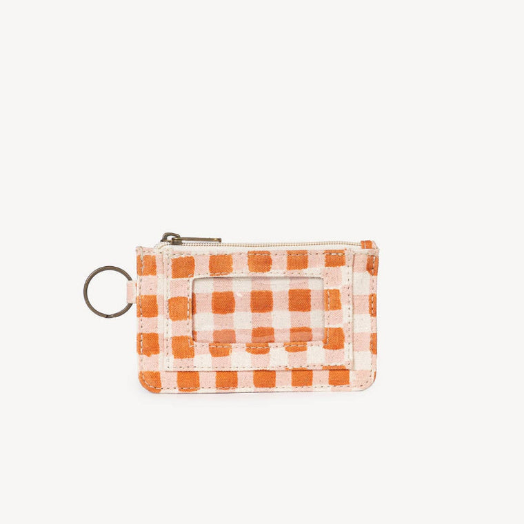 ID Pouch- Harvest Gold Gingham