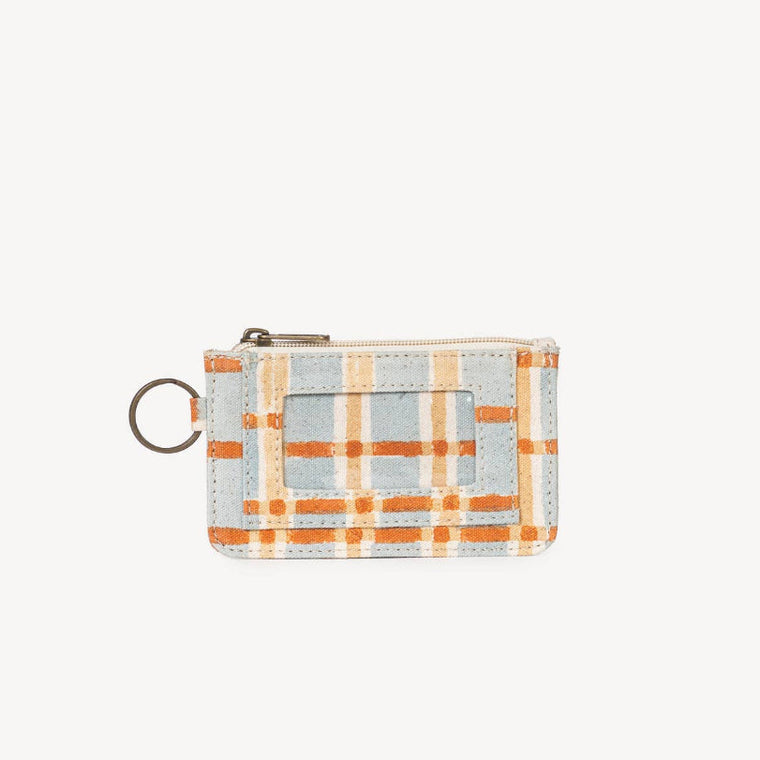 ID Pouch- Powder Plaid