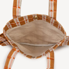 Momo Tote- Ember Plaid