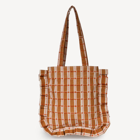 Momo Tote- Ember Plaid