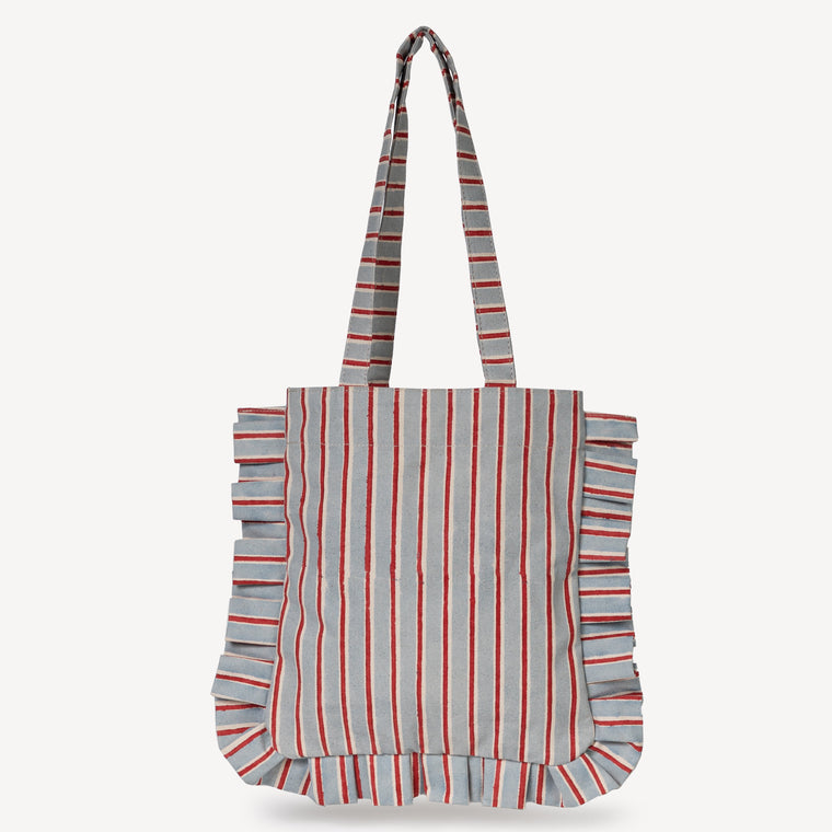 Momo Tote- Blanket Stripe