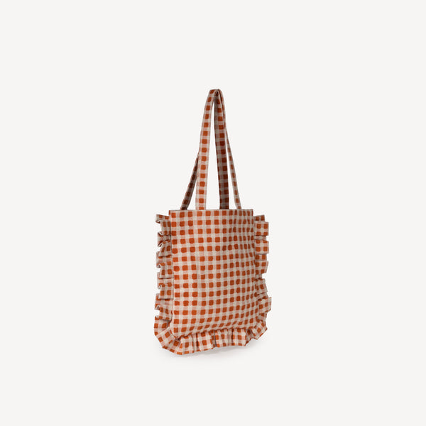 Momo Tote- Harvest Gold Gingham
