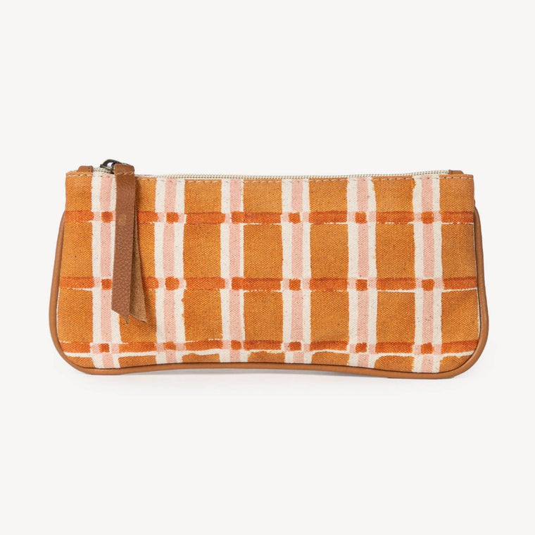 Pencil Pouch- Ember Plaid