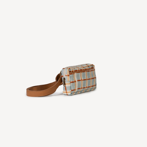 Crossbody/Belt Bag- Powder Plaid
