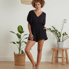 organic cotton women's romper for summer