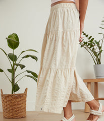 Haylea Organic Cotton Skirt- Pearl