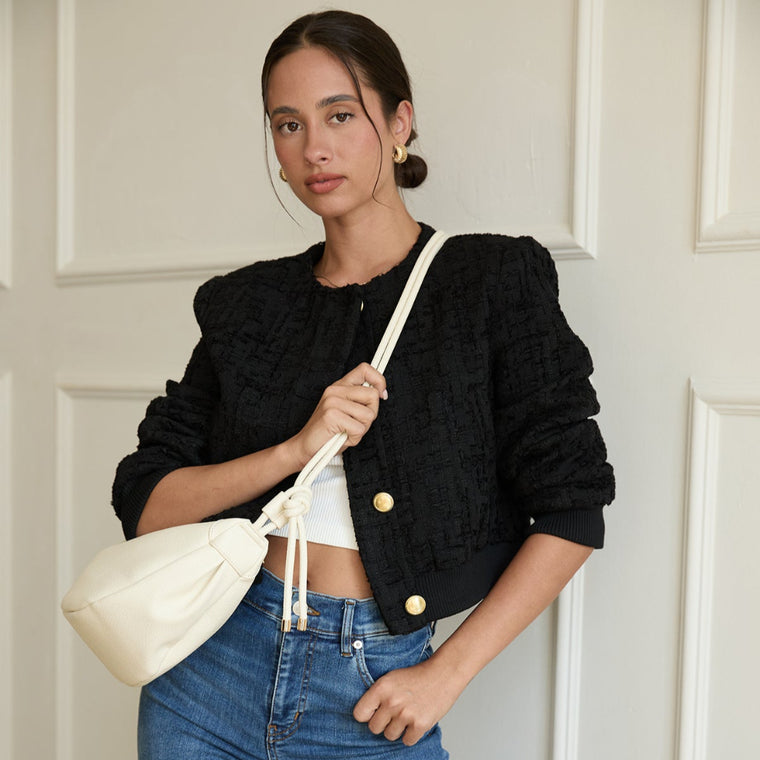 Aria Convertible Sling Bag- White