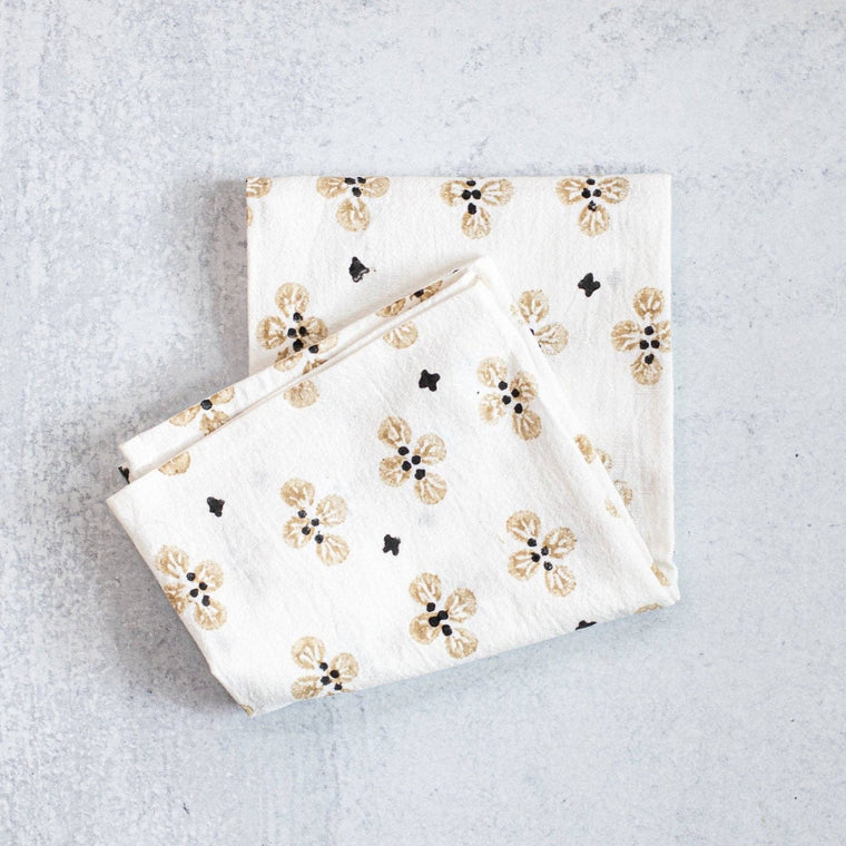 Tea Towel- Chai & Black Dogwood Blossom