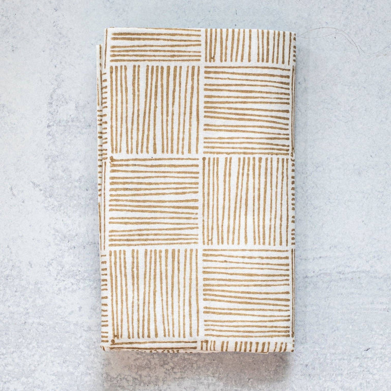Tea Towel - Striped Chai