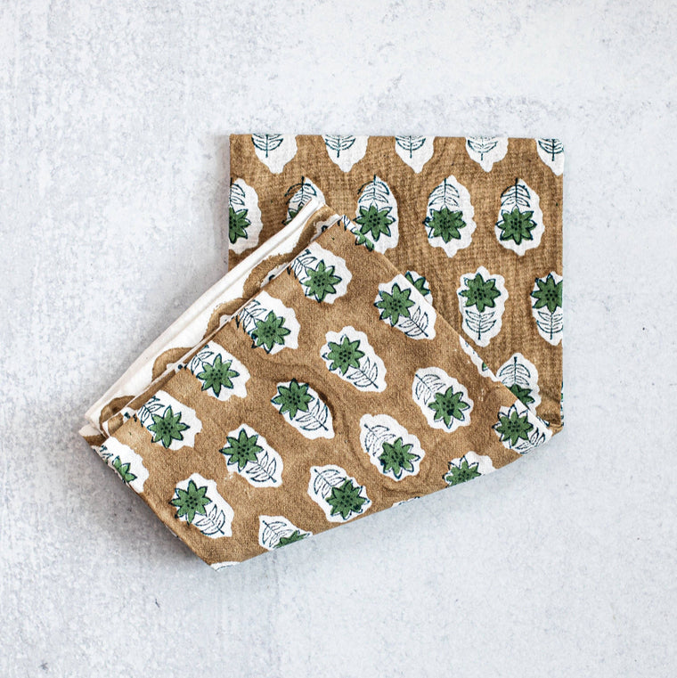 Tea Towel- Flower Chai & Sage