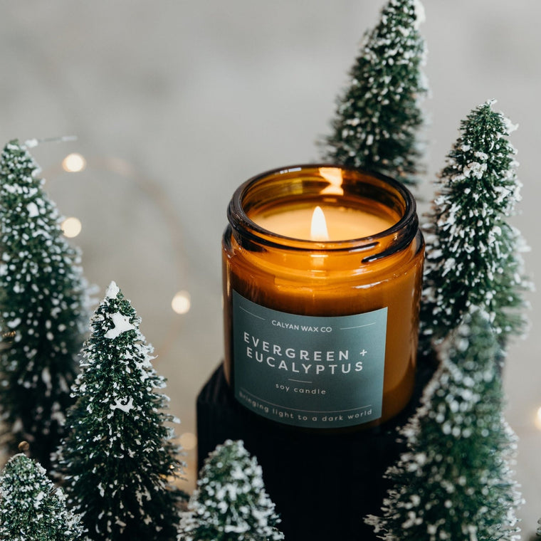 Evergreen + Eucalyptus Mini Soy Candle