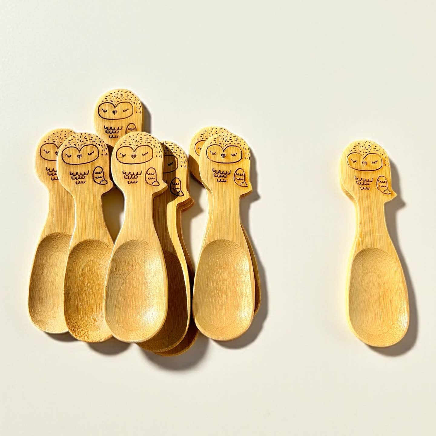 Bamboo Animal Utensil- Owl Spoon