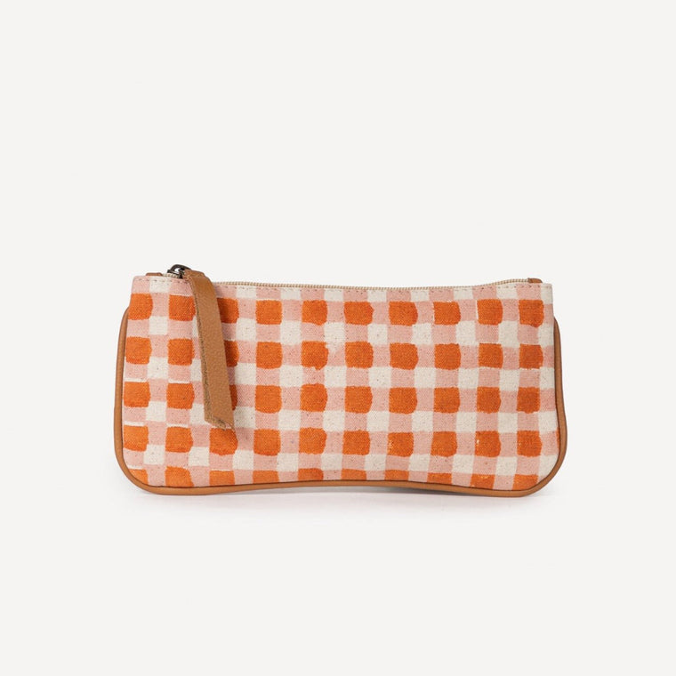Pencil Pouch- Harvest Gold Gingham