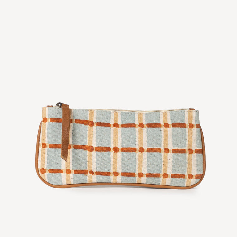 Pencil Pouch- Powder Plaid
