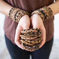 Jaguar Roll-On Beaded Bracelets