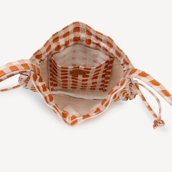 Momo Crossbody Bag- Harvest Gold Gingham