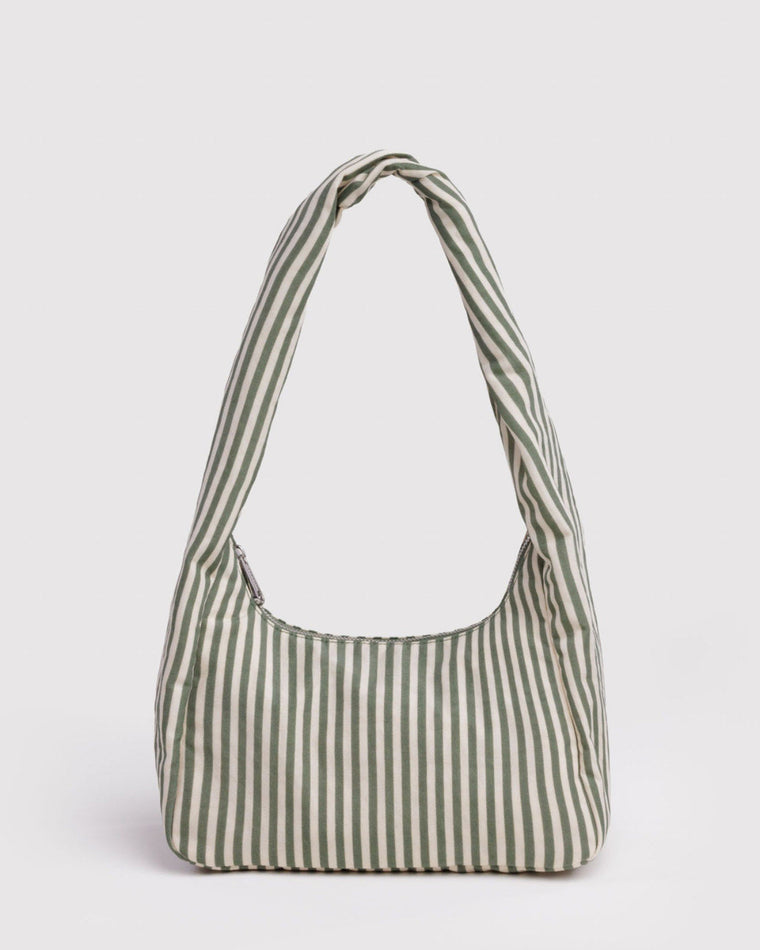 Sage Stripe Small Nylon Meringue Bag