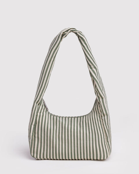 Sage Stripe Small Nylon Meringue Bag