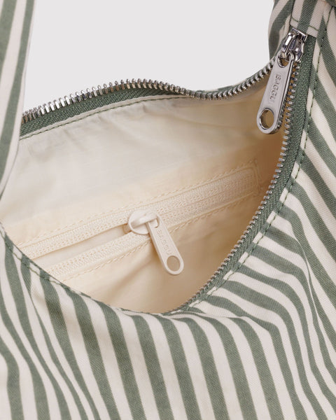 Sage Stripe Small Nylon Meringue Bag