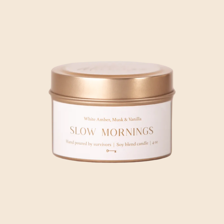 Slow Mornings Travel Soy Candle