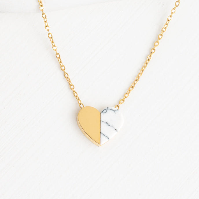 Alexis Gold Heart Necklace