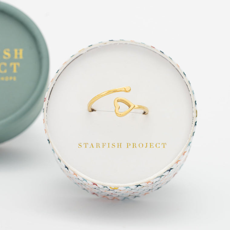 Ada Heart Ring- Gold