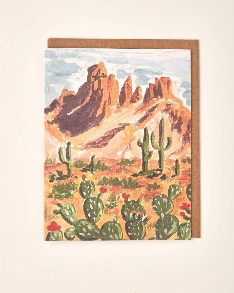 Western Desert Greeting Card