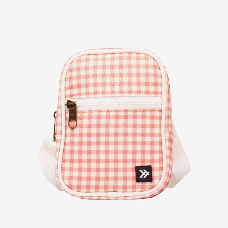 Pink Gingham Crossbody Bag
