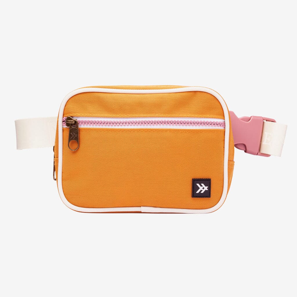 thread orange and pink fanny pack