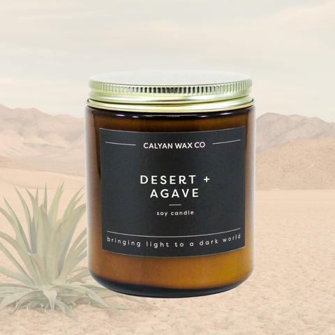 desert minimalist candle 