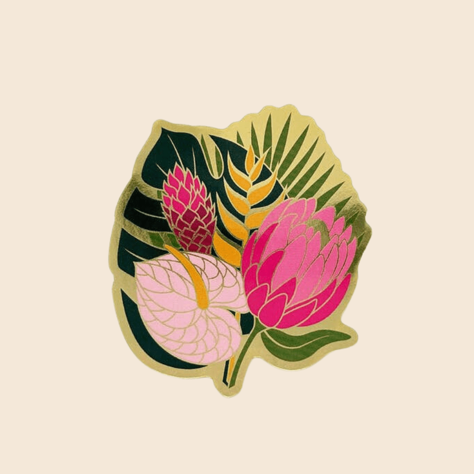 metallic waterproof desert stickers