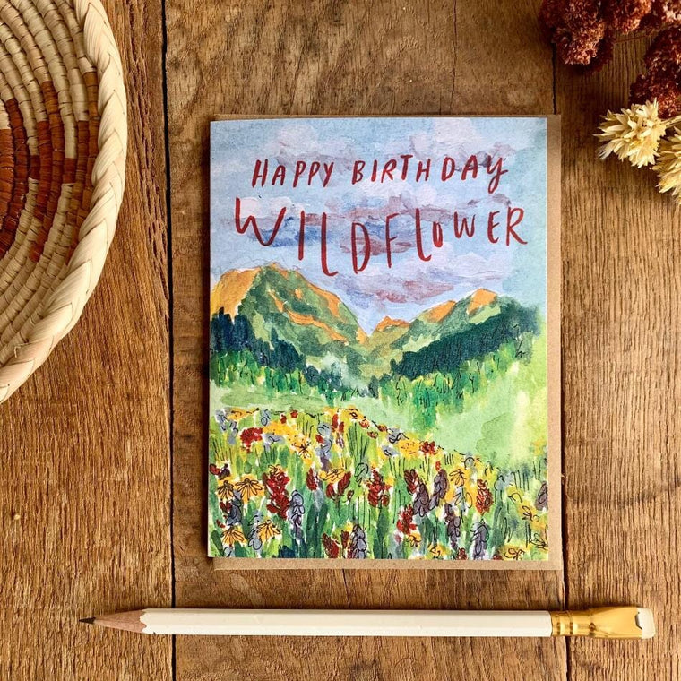 Happy Birthday Wildflower Card