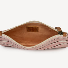 Pencil Pouch- Winter Berry Stripe