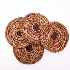 Pine Straw Coaster Set- Natural