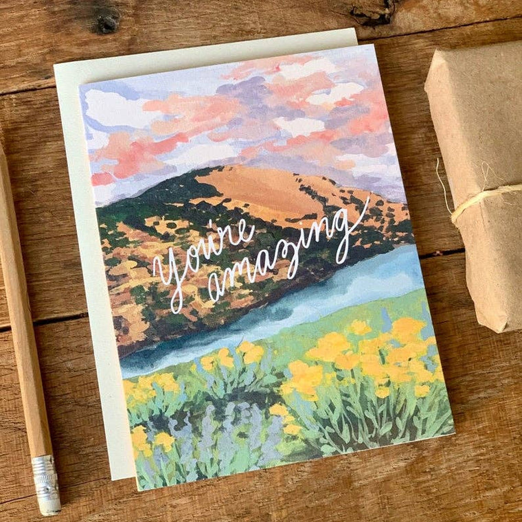 You're Amazing Card- Blank Inside