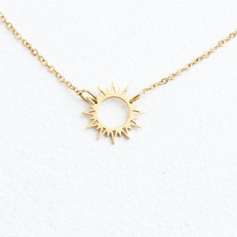 The Sunburst Gold Plated Necklace is the perfect fair trade necklace to ...
