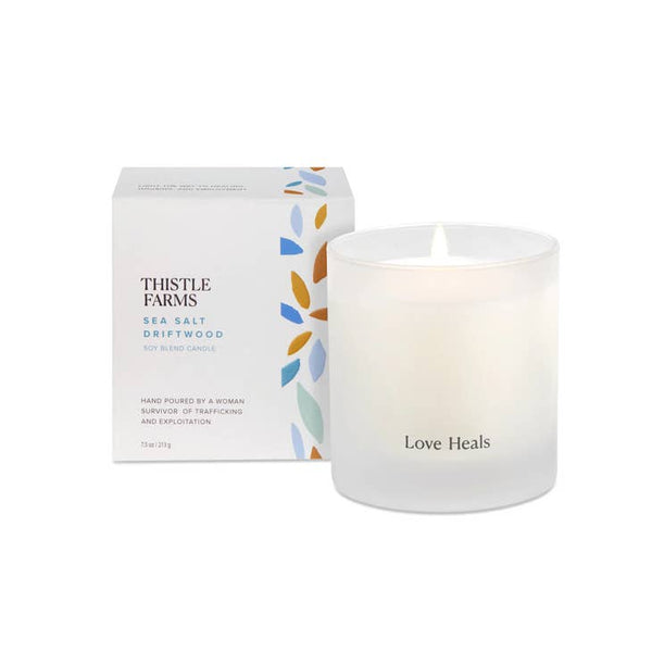 Love heals soy candle