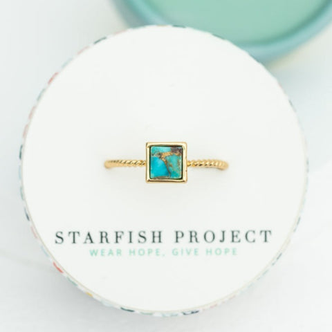 Square Turquoise Ring - Redemption Market